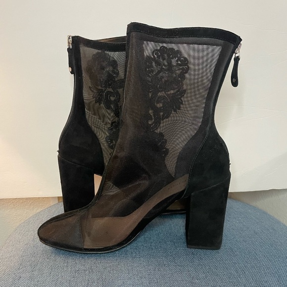 Joyce Azria dressy mesh booties in a size 10 - Picture 2 of 11